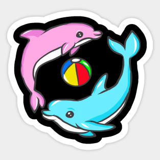 cute dolphin design whale fish animal welfare dolphin Sticker